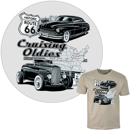 Shirt hot rod oldtimer - hot,
