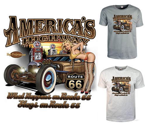 Shirt american hot rod - t-shirt,